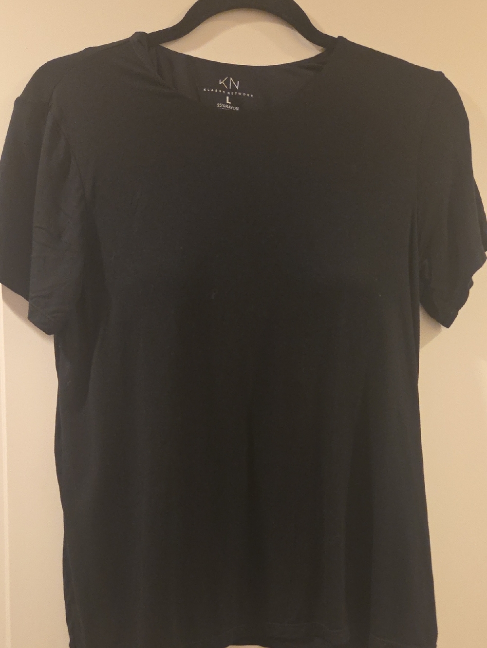 Klassy Network Black Tee with White Print
